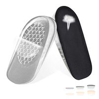 Kalevel 0.6 Inches Height Increase Insole Heel Lift Shoe Inserts Men Women Height Increasing Insoles Heel Shoe Lift Inserts (Black)