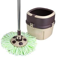 Yyqttb Rotating Mop,360° Automatic Swivel Mop with Stackable Buckets and 6 Machine Washable Microfiber Mops Heads Easy to Use and Store (Color : B)