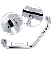 Aon-JY Stainless Steel Bathroom Grab Bar w/Soap Holder Bathtub Arm Safety Handle Bath Shower Tub Anti Slip Handrail Grip for Elderly