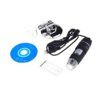 Neewer 0.3MP USB Digital Microscope Magnifier 8-LED Photography 50X - 500X N02 Black