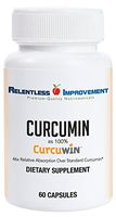 Relentless Improvement CurcuWin Curcumin Relative Absorption 46x Over Standard Curcumin No Black Pepper