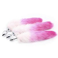 hip Play P-lug Women Toys Pink Faux Fur Tail P-lug Blockage Toyss 3 Size Metal Chrysanthemum Toy Unilove Unilove love Product Chrysanthemum Tail Toys Unilove Toy for Lady Gentleman shake blockage toys