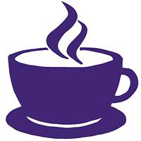 hBARSCI Steaming Coffee Vinyl Decal - 5 Inches - for Cars, Trucks, Windows, Laptops, Tablets, Outdoor-Grade 2.5mil Thick Vinyl - Purple