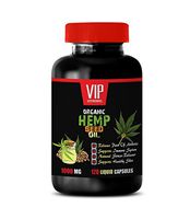 Nerve Health Support - Hemp Seed Oil Organic 1000Mg - Hemp Oil Extract for Pain, Anxiety & Stress Relief - 1 Bottle 120 Liquid Capsules