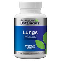 Professional Botanicals Lungs Mucus - Vegan Lung Cleanse Herbal Lung Health Supplement - 60 Vegetarian Capsules