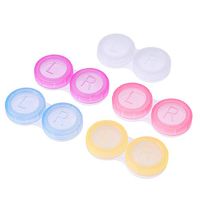 Contact Lenses Case 20pcs Contact Lenses Holder Contact Lens Storage Box Container(Purple Yellow Pink Blue and Transparent White)