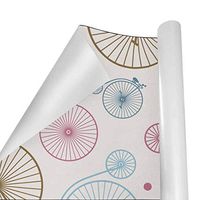 Gift Wrapping Paper Roll Retro Vintage Bicycle for Birthday,Holiday,Wedding,Baby Shower Gift Wrap - 3Rolls - 58inch x 23inch Per Roll