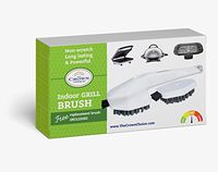 Non-Scratch Indoor Electric Grill Brush with Free Replacement Head | Cleaning Non-Stick Inside Grills, Panini Press Brushes, Waffle Machine Cleaner with Good Wide Grip