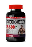 pre Workout Supplements Natural - Nitric Oxide Muscle Pump 3600MG - Extreme Strength, Endurance & Recovery - Nitric Oxide Capsules - 1 Bottle 90 Caplets
