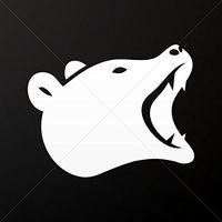 Stickers Decal Bear Head Decoration Waterproof Racing Vehicle Tablet L White (3 X 2.39 In)