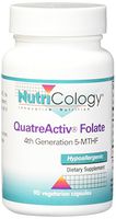 Nutricology Quatreactive Folate Vegetarian Capsules, 90 Count