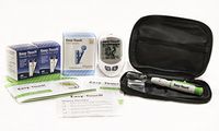 EasyTouch Diabetes Testing Kit, EasyTouch Blood Glucose Meter, 100 EasyTouch Blood Glucose Test Strips, 100 EasyTouch Lancets, EasyTouch Lancing Device, Owner's Manual, Logbook, and Carrying Case