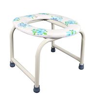 Commode Toilet Chair for Adults/Toilet Stool, Shower Chair, Steel Bracket/Slip Mat, Bearing Weight 150kg/Size: 38×33×31cm
