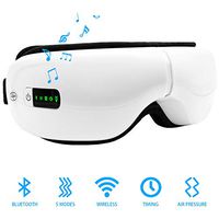 Wireless Eye Massager 【Air + Vibration + Timing + Acupressure + Music Function】 Bluetooth Airbag Massager Eye Stress Reliever