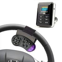 Bluetooth Car Kit FM Transmitter MP3 Player Steering Wheel USB SD MMC Card Black