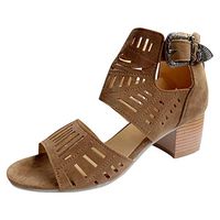 Kiyotoo Wedges Sandals,Women's Fish Mouth Espadrilles Slingback Platform Sandals High Heel Ankle Strap Beach Shoes Brown