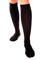 Made in USA Compression Socks for Men 30-40 mmHg - Soft Microfiber Material - X-Firm Dress Support Socks - Closed Toe - Absolute Support SKU: A305BL2