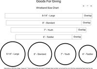 Asthma ID Bracelet Wristband - Black - 8 Inches - Standard