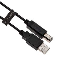 10ft USB B Cable for DJ Midi Controllers, Keyboards, Samplers, Effect Pads, Syntesizers Numark, Pioneer, Native Instruments, Traktor, Denon, Akai to Dell HP