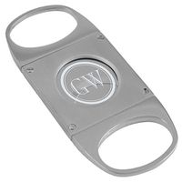 Personalized Visol Razar Stainless Steel Cigar Cutter with Free Laser Engraving (Two Initials)