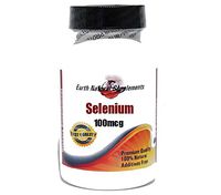 Selenium 100mcg * 200 Capsules 100% Natural - by EarhNaturalSupplements