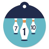 Big Dot of Happiness Strike Up the Fun - Bowling - Birthday Party or Baby Shower Favor Gift Tags (Set of 20)