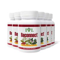 IVL Reconnect All-Natural Hearing Support Formula, 60 Capsules per Bottle (Pack of 6)