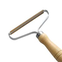 Portable Manual Wood Handle Lint Remover Clothes Fuzz Shaver Lint Roller Laundry Cleaning Tools Hairball Quick Epilator for Sweater Woven Coat