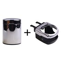 NACHEN Car Ashtray with Cup Holder Portable Office Home Auto LED Light Cigarette Holder,White1,65X65x85mm