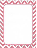 Red Chevron Stationery Printer Paper 26 Sheets