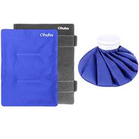 Ohuhu 14" X 11" Gel Pack with Wrap + 9" Ice Bag