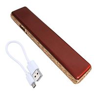 USB Rechargeable Windproof Coil Slim Cigarette Lighter with Charging Cable Gift Box for Electronic lighters(red)