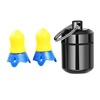 Jenny.Ben New 27db Soft Silicone Noise Reduction earplugs Swimming Diving Anti Noise earplugs with a Box for Sleep Hearing Protection Yellow