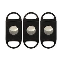 Guillotine Cigar Cutter V-Cut Stainless Steel Double Blade Cigar Scissors 3 Pack