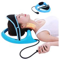 HMAMERÂ Neck Spine Traction, Pneumatic Air Cervical Vertebra Tractor for Pain Relief Management and Correction Improve Spine Alignment Massage Pillow