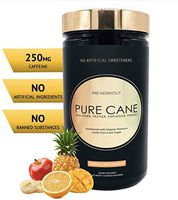Pure Cane Natural Pre Workout Powder for Men & Women - No Artificial Sweeteners, Organically Sweetened, All Natural Flavors - Tropical Fruit Smoothie