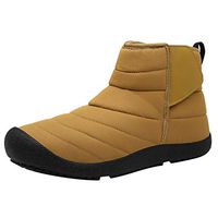Goldweather Women's & Men's Warm Snow Boots High Top Waterproof Outdoor Fur Lined Winter Boots for Couples(Yellow,12)