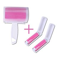 Resuable Lint Roller,Lint Roller Pet Hair Remover Cleaner for Clothes for Lint, Clothes, Car Seats, Large/Small Size with Cover