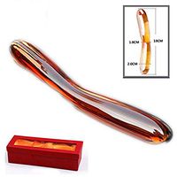 SGAJ033 Mini Small Natural Ultra-Smooth Double Ended Sided Crystal Skin Friendly Clear Glass Stick for Women Men Female Beginners