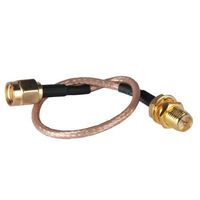 DHT Electronics RF coaxial coax assembly SMA male to RP-SMA female 6''