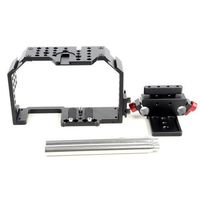 Authentic Kamerar Fhugen Honu Video Camera Cage V2.0 + Rod Holder Kit w/ 2X 6 Rod Rails + HDMI Clamp for Panasonic GH3/GH4 and Sony A7/A7R