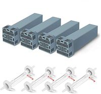 DLM Upgraded Cartridge Filter Kit Compatible for So Clean 2, Filters Replacement Kit, Includes 4 Cartridge Filters and 4 Check Valves
