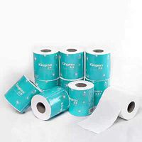 Kingess Paper Toilet Roll Paper Soft Absorbent Paper Towels,100% Natural 3-Ply Wood Pulp Toilet Paper Bath Tissues,Hollow Roll Paper, White Color (10 PCS)