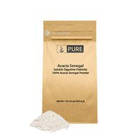 Acacia Senegal (1 lb) by Pure Organic Ingredients, Instantly Soluble Prebiotic for Digestive Health & Baking Confections, Vegan