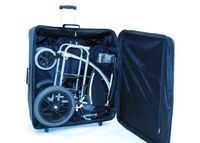 Troy Technologies | Travel Folding Wheelchair with Protective Suitcase (18" Standard)