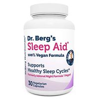 Dr. Berg Sleep Aid Vegan Formula – All Natural Support for Normal Sleeping Cycles to Fight Fatigue & Aids Stress – Best Non Habit Forming Supplements (1 Pack)
