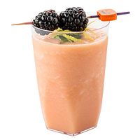 Edge Glass Plastic Cup, Clear Plastic Cup - Small - 5 oz - Clear Plastic - 100ct Box - Restaurantware