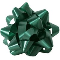 JAM Paper Gift Bows - Large - 7" Diameter - Hunter Green - Sold Individually