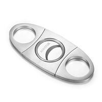 Cigar Cutter Stainless Steel Guillotine Smooth Double Cut Blade