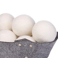 makalar Washing Machine Saves Drying Time Natural Reusable Laundry Wool Dryer Balls Laundry Bags